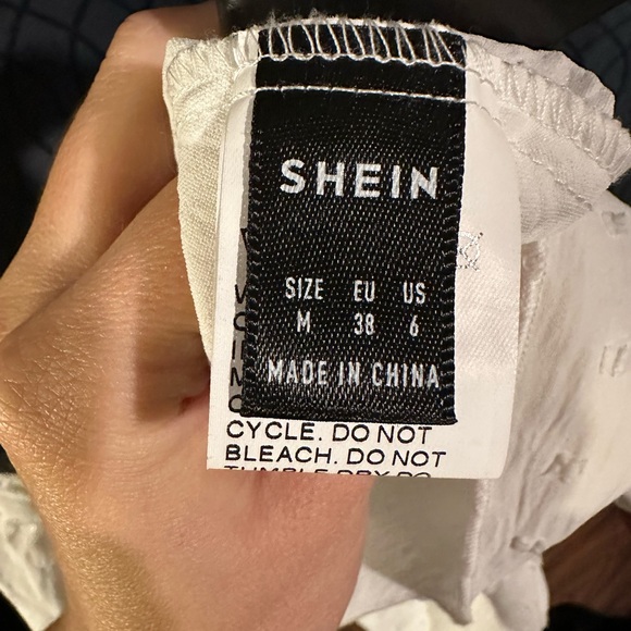 White Flirty Tank Top with Flutter Sleeves! - Picture 4 of 4